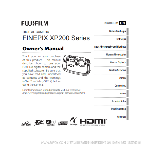 富士 XP200 英文說明書 英文版 english owner's manual finepix series 說明書下載 使用手冊 pdf 免費(fèi) 操作指南 如何使用 快速上手