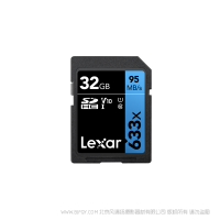 雷克沙 Lexar® High-Performance 633x LSD32GCB633 SDHC™/SDXC™ UHS-I 存儲(chǔ)卡 讀95MB/s, 寫45MB/s