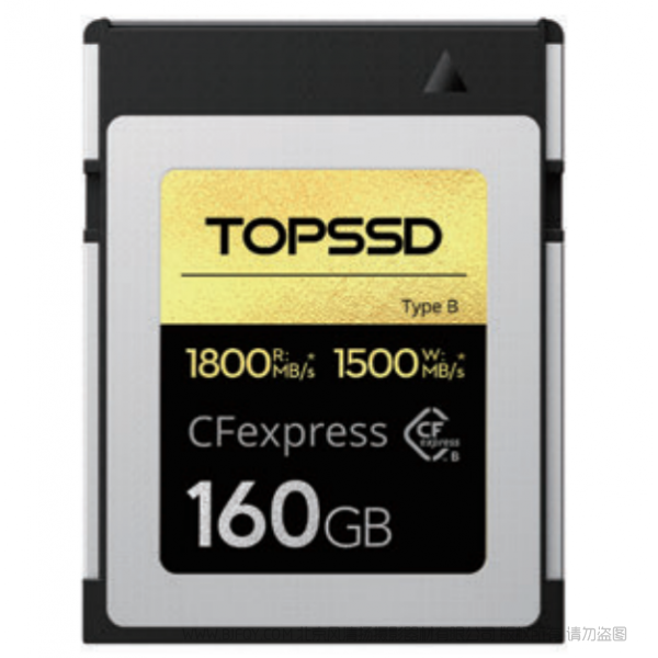 天碩 TOPSSD CFE卡 CFexpress Type B儲存卡 適用于 EOSR5 C500MarkII 1DX3 D6 1800MB/秒 160GB 320GB