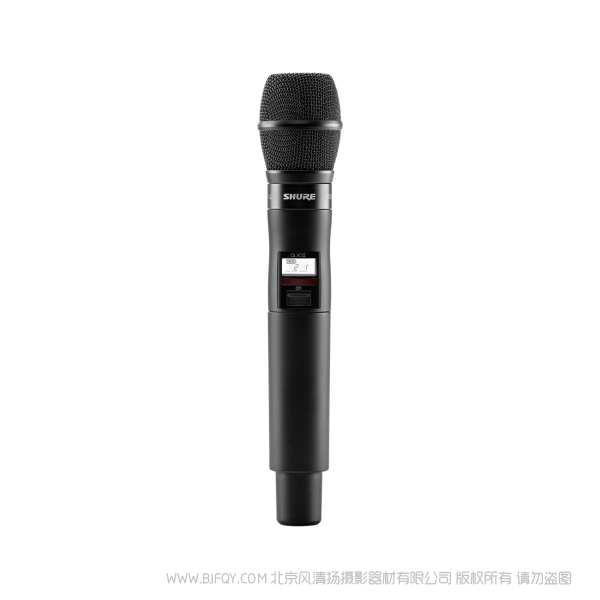 Shure 舒爾 QLXD2/KSM9 KSM9話筒配備QLXD2手持式發射機 QLX-D™數字無線系統之手持式無線發射機。