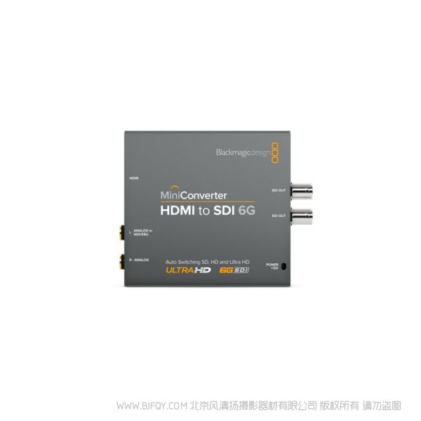 BMD Mini Converter HDMI to SDI 6G HDMI設(shè)備的信號(hào)轉(zhuǎn)換成SD、HD和Ultra HD的SDI視頻格式