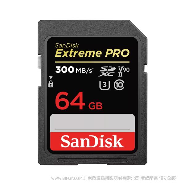 閃迪 SDSDXDK-064G-GN4IN SDHC™ 和 SDXC™ UHS-II 存儲卡 V90 300MB 64GB
