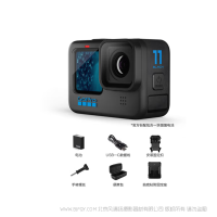 Gopro HERO11 Black 運動攝像機(jī)   電影級的 5.3K60 + 2.7K240 視頻，且可以從視頻中獲取 24.7MP 靜態(tài)照片