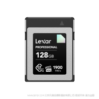 雷克沙 Lexar® LCXEXDM128GRNENG Professional CFexpress™ Type B 存儲(chǔ)卡 DIAMOND 系列 CEB128G 1900mb 1700mb