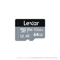 雷克沙 Lexar® Professional 1066x microSDXC™ UHS-I 存儲(chǔ)卡SILVER系列 LMS1066