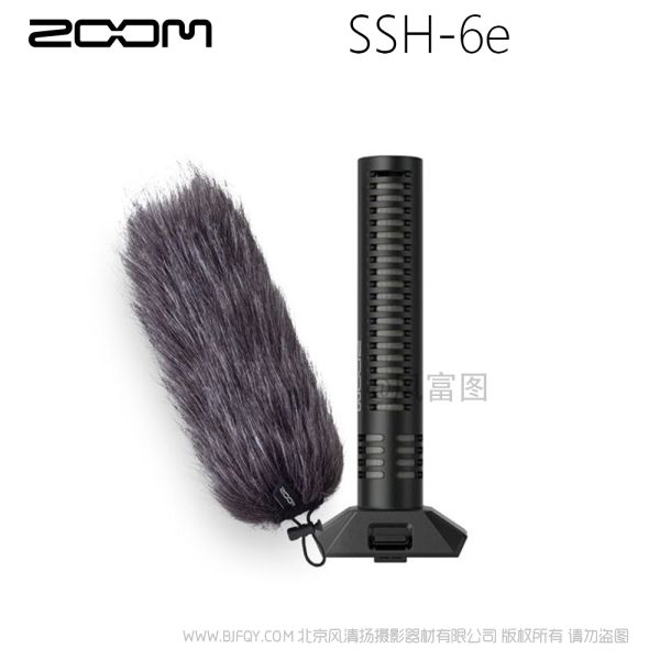 ZOOM SSH-6e 系列 瞄準和錄制，兼容 32 位浮點的立體聲槍式麥克風