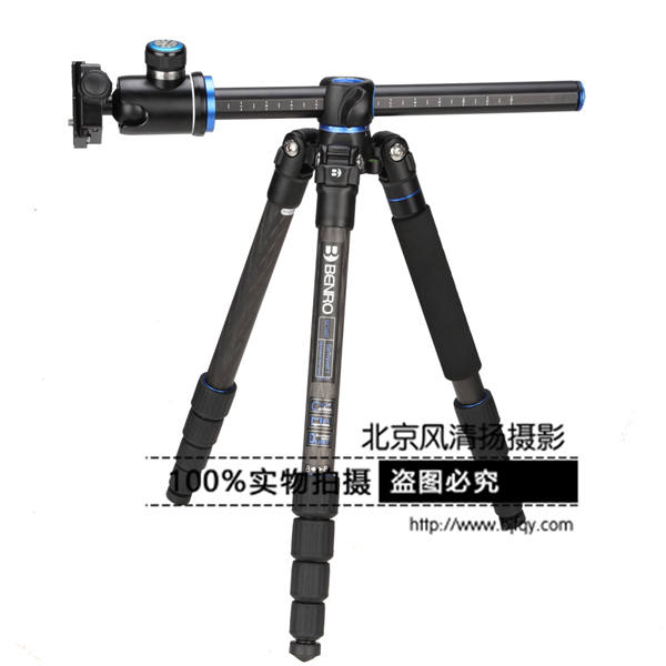 百諾三腳架碳纖材質(zhì)GC169TV1專業(yè)單反相機(jī)三角架中軸橫置云臺套裝